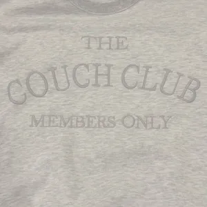 New The Couch Club Members Only Sweatshirt Small Gray Crewneck Comfy Cozy Gift thumbnail 5