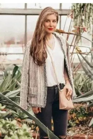 Anthropologie Eva Franco Reston Tweed Jacket Size Small NWT thumbnail 1