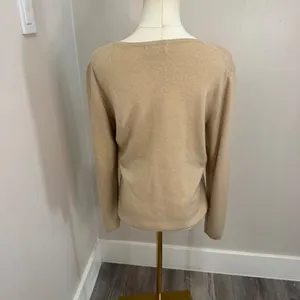 Charter Club Womens 100% Cashmere Argyle Sweater Crew Neck Medium thumbnail 3