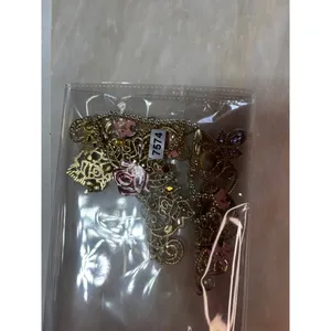 Disney Rapunzel Vintage-Inspired set of 2 missing beads - Golden Floral Necklace thumbnail 4