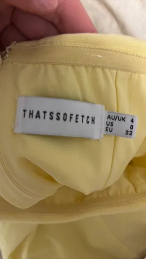 That’s So Fetch Mini Dress Pastel Yellow thumbnail 2