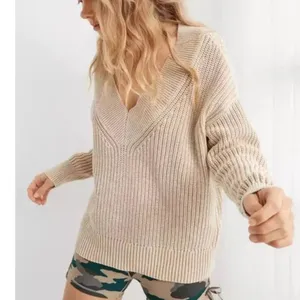 Aerie V Neck Sweater Cozy Lounge NEW thumbnail 1