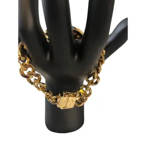 Juicy Couture "juicy" Crystal Gold Tone Magnetic Clasp Vintage thumbnail 6