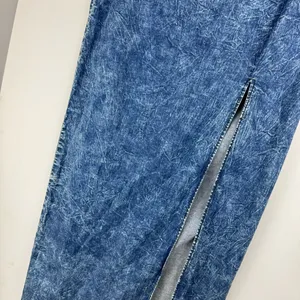 Judy Blue Denim Midi Maxi Skirt Sz 1XL Acid Wash Stretch High Slit A Line thumbnail 6