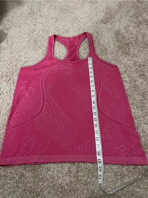 Women's Hot Pink Lululemon Racerback Tank Top thumbnail 5