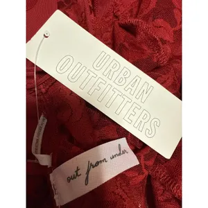 NEW Urban Outfitters Rouge Red Sheer Lace Cami Sleeveless Floral Night Dress XS thumbnail 6