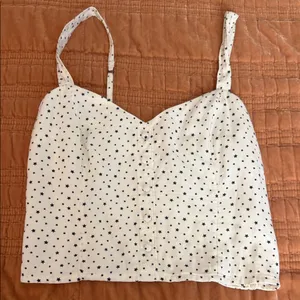 Abercrombie and Fitch Star Print Spaghetti Strap Crop Top sz S thumbnail 1