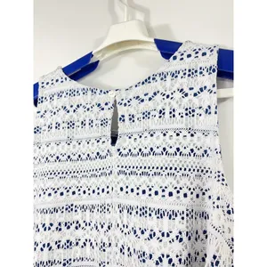 Postmark Anthropologie Tank Top Size Small Swing Trapeze Cropped Lace Layered thumbnail 7