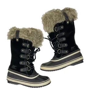 Sorel Joan of Arctic Waterproof Snow Boots Faux Fur Black Size 7 thumbnail 5