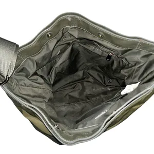 Lululemon Olive Green All Set Nylon Bucket Bag Purse thumbnail 8