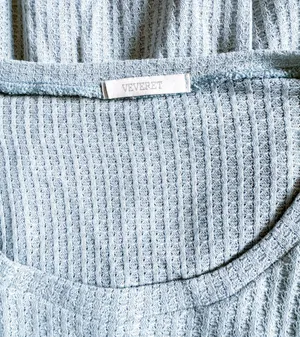 Veveret Waffle Knit Peplum thumbnail 6