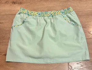 Columbia Womens Mint Green Floral Waist Golf Skort 10L Medium Built in Short‎ thumbnail 1