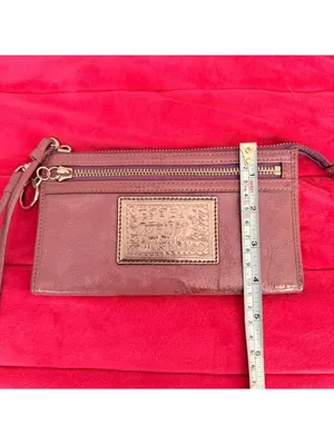 Vintage Purple Coach Poppy Wallet Wristlet thumbnail 6