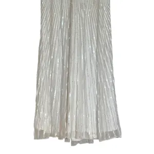 Mac Duggal 10817 Pearl White Beaded Art Deco Full Length Gown Dress Women’s US 4 thumbnail 4