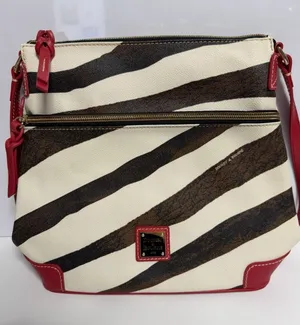 Dooney & Bourke Zebra Print Trixie Crossbody New thumbnail 1