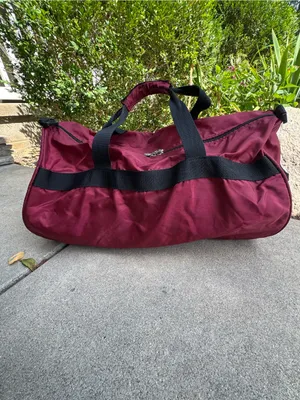 Disney Vintage Marathon Burgundy Duffel Bag with Mickey Graphic thumbnail 6