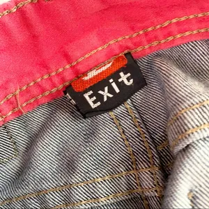 EXIT Medium Wash Denim Bermuda Jean Shorts Size 25 thumbnail 10