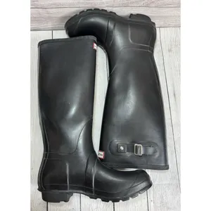 Hunter Original Women's Tall Rain Boots, US Size 8 m/9 F Black thumbnail 16