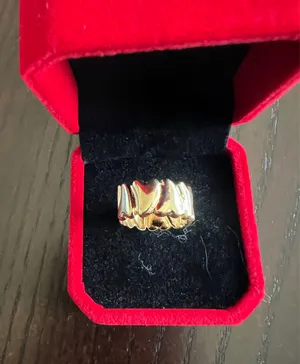 Women’s Gorgeous Golden Adjustable Statement Ring Size 7 thumbnail 1