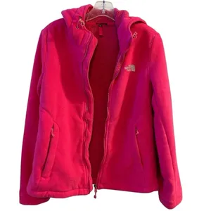 The North Face Women's‎ Pink Sherpa Fleece Hooded Jacket Size M thumbnail 9