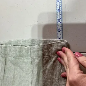 Madewell Breezewoven Pull On Wide Leg Pants Sz XS Linen Blend Casual‎ Sage Green thumbnail 10