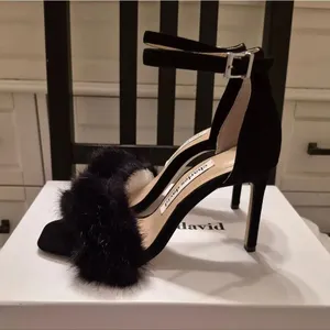 NWB Charles David Wonens Size 6 Empoli Faux Fur Heels Shoes thumbnail 4