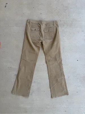 Ralph Lauren Tan Corduroy Boot Cut Pants thumbnail 2