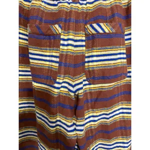 Free People Preppy Plaid Pull On Trousers Pants Flannel Brown/Blue‎ Size Medium thumbnail 9