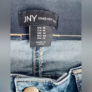 Jones New York Blue Flare Wide Leg Denim thumbnail 3