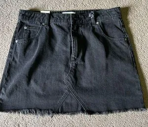 Rollas Black Jean Skirt thumbnail 1