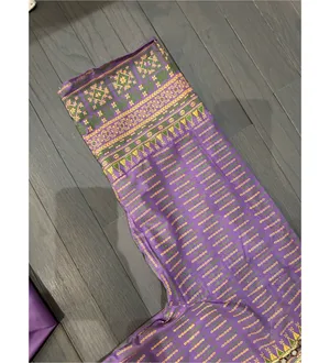 Dull Purple Printed 3pc Salwar Kameez Dupatta Suit Emb Ladies thumbnail 8