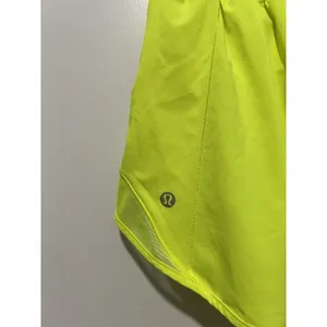 Lululemon Hotty Hot Short II *Long 4" Highlight Yellow Size 10 Athletic Yoga Run thumbnail 5