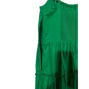 NWT Walter Baker Brynn Tiered Cotton Maxi Dress - Green - XL thumbnail 5