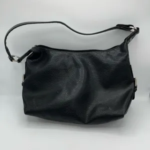 Liz Claiborne vintage Black Textured Shoulder Bag with Adjustable Strap thumbnail 6
