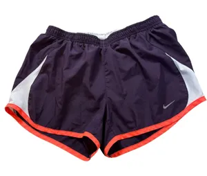 Nike Womens Running Shorts‎ Small Purple White Orange With Liner Active Dri-Fit thumbnail 1