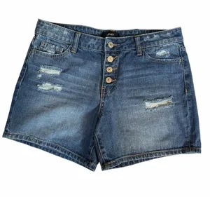 Vervet Denim Jean Shorts Button Up 100% cotton thumbnail 1
