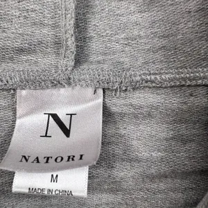 Natori Funnel Neck Lounge Tunic Top Women's Medium Gray Casual Drawstring thumbnail 2