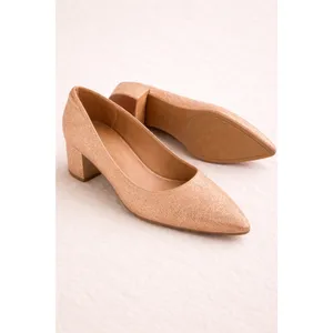 Dream Paris Rose Gold‎ Glitter Block Heels – Size 8 thumbnail 5