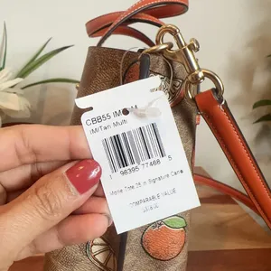 NWT COACH Mollie Tote‎ Bag 25 In Signature Canvas With Orange Print thumbnail 4