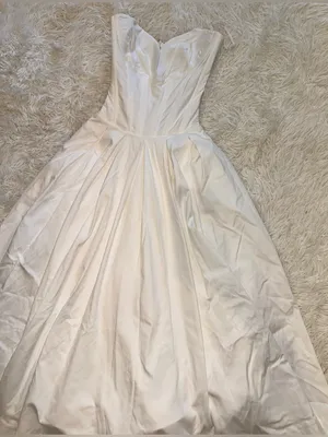 NEW HOUSE OF CB Lady Strapless Corset White Midi Dress Sz S FULLER CUP thumbnail 6