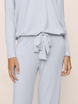 Eberjey gisele TENCEL modal slouchy PJ set ice blue thumbnail 3