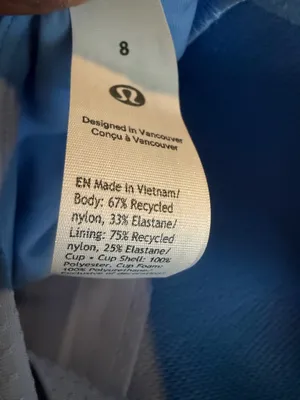 Lululemon Like A Cloud Longline Bra *Dot D/DD Sinatra Blue 8 NWT thumbnail 6