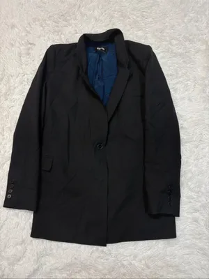Reformation Classic Black Single-Button Women's Blazer Coat thumbnail 2