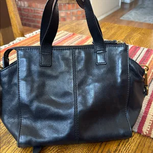 Fossil Tessa Satchel / black / tote thumbnail 3