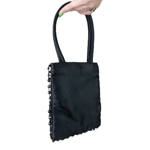 Vintage Y2K Black Beaded Mini Bag thumbnail 3