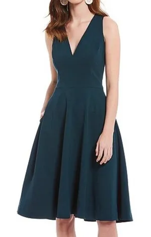 Dress the‎ Population - Catalina Crepe V-Neck Sleeveless A-Line Dress thumbnail 1
