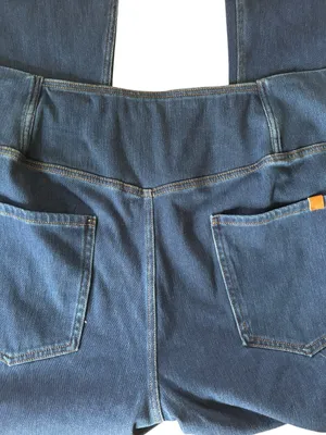 Halara Flex High Waisted Crossover Denim Stretch Pant Sz 3XP Flare Hem Comfort thumbnail 6