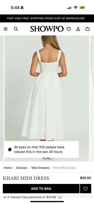Showpo NWT KHARI MIDI DRESS Size 10 thumbnail 5