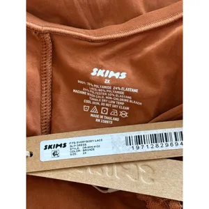 Skims Fits Everybody Lace Slip Dress Bronze Size 2X thumbnail 10