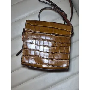 Dooney & Bourke Brown Croc-Embossed Leather Crossbody Bag thumbnail 7